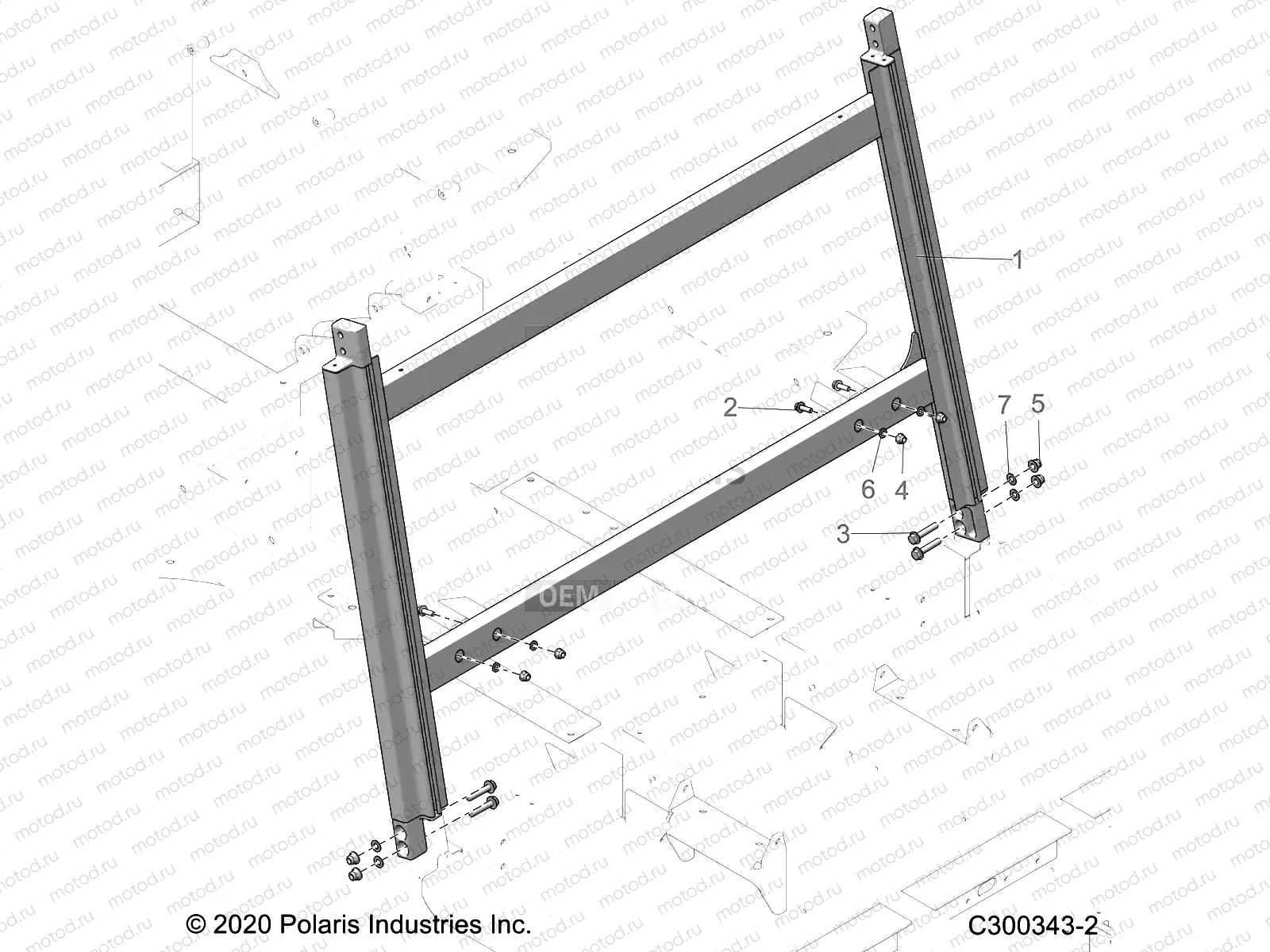 CHASSIS | CHASSIS, REAR FRAME - L22G2DEALA (C300343-2)
