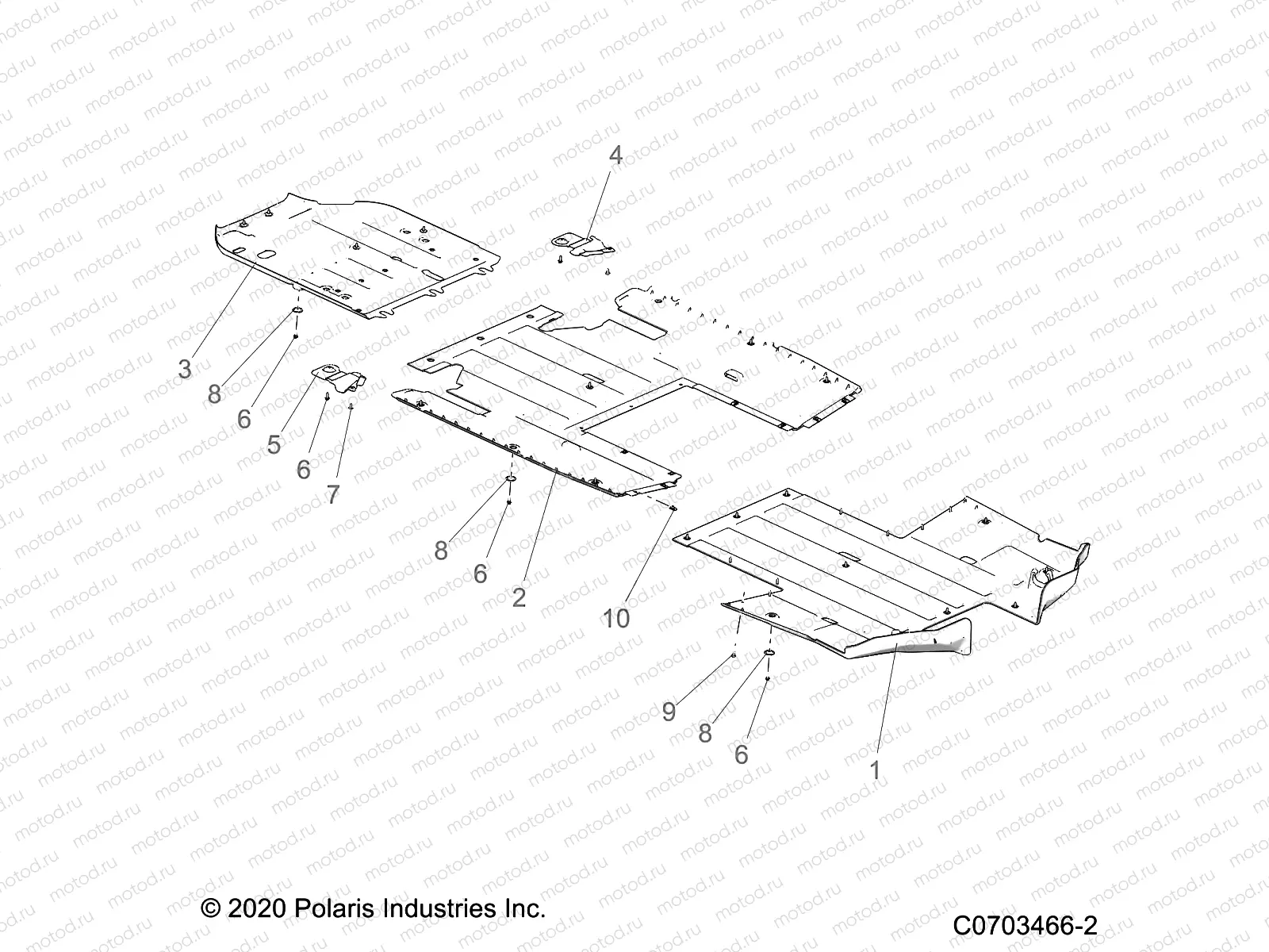 CHASSIS | CHASSIS, SKID PLATES - Z23RMD2KAK/AJ/BK/BJ (C0703466-2)