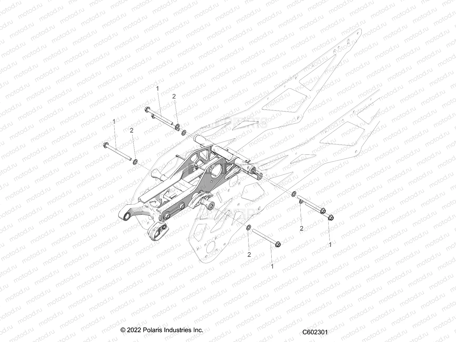 CHASSIS | CHASSIS, SUBFRAME TO TUNNEL MOUNTING, 129 - J23UKBX/UKEX (C602301)