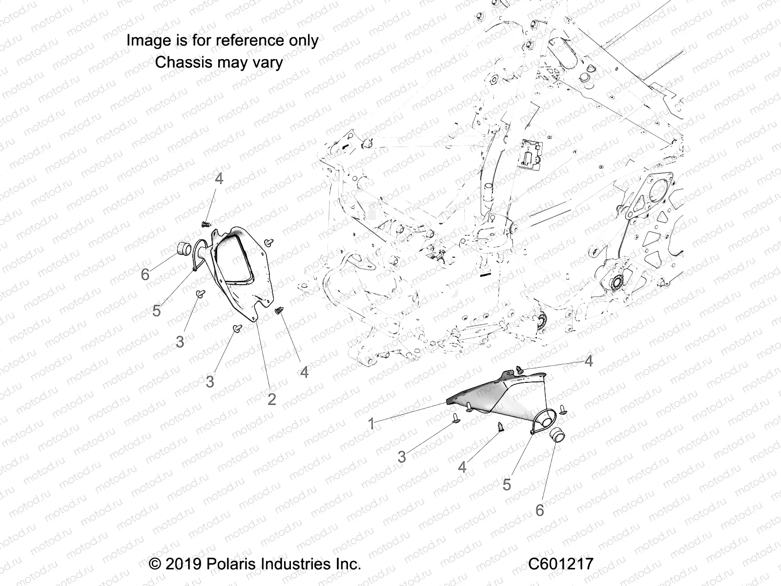 CHASSIS | CHASSIS, TIE ROD BOOT ASM. - S21EDB6PSL (C601217)