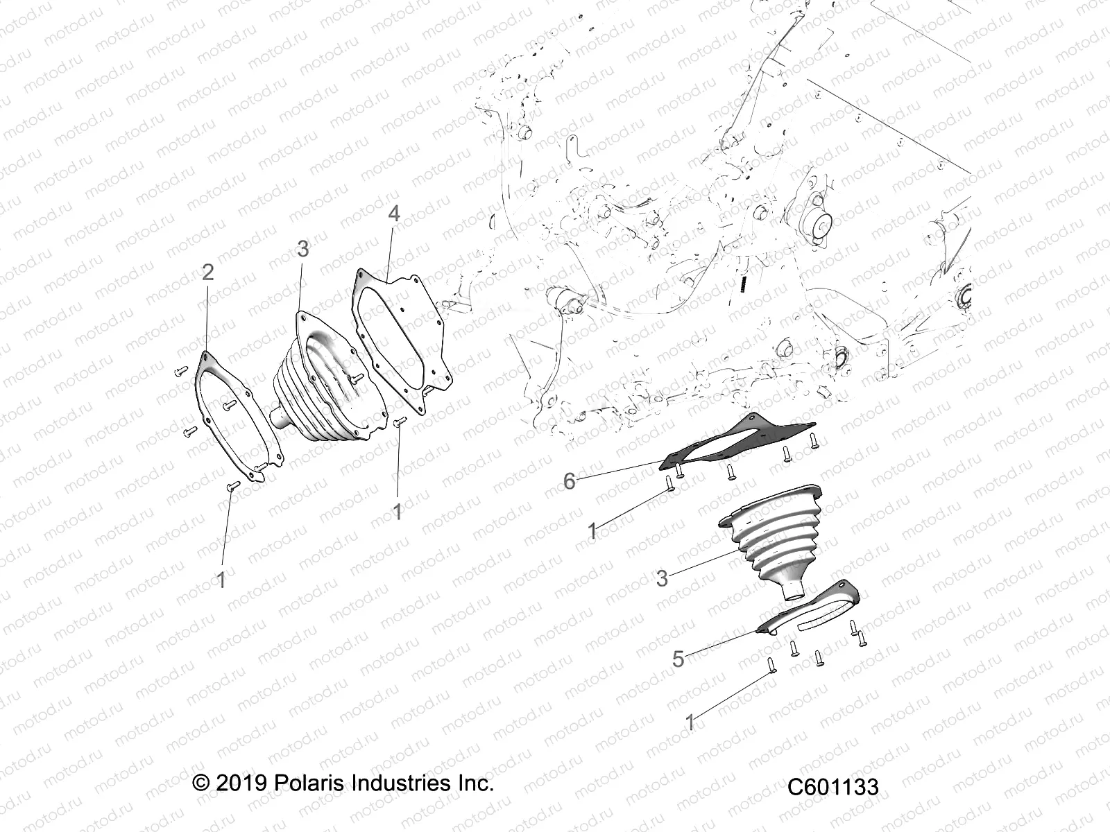 CHASSIS | CHASSIS, TIE ROD BOOT ASM. - S22CEF5TSL (C601133)