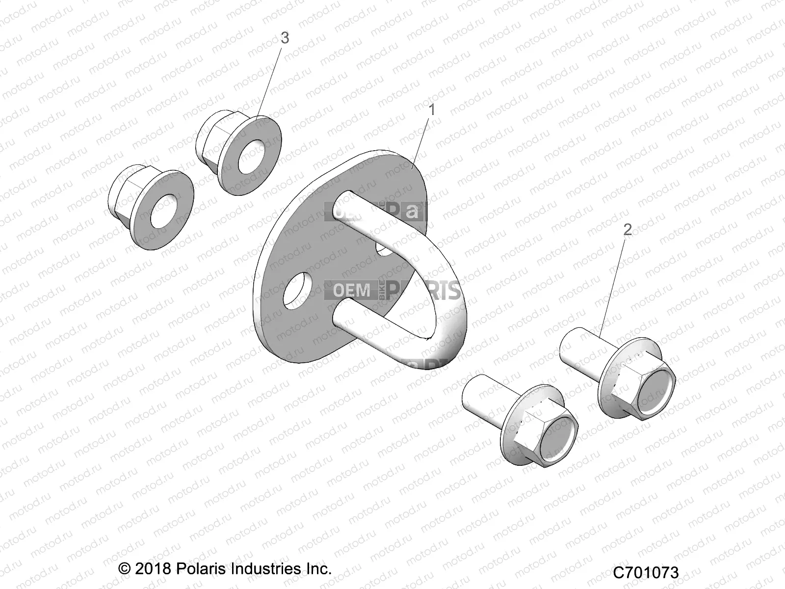 CHASSIS | CHASSIS, TOW HOOK, TRACTOR - Z21NAS99CG (C701073)