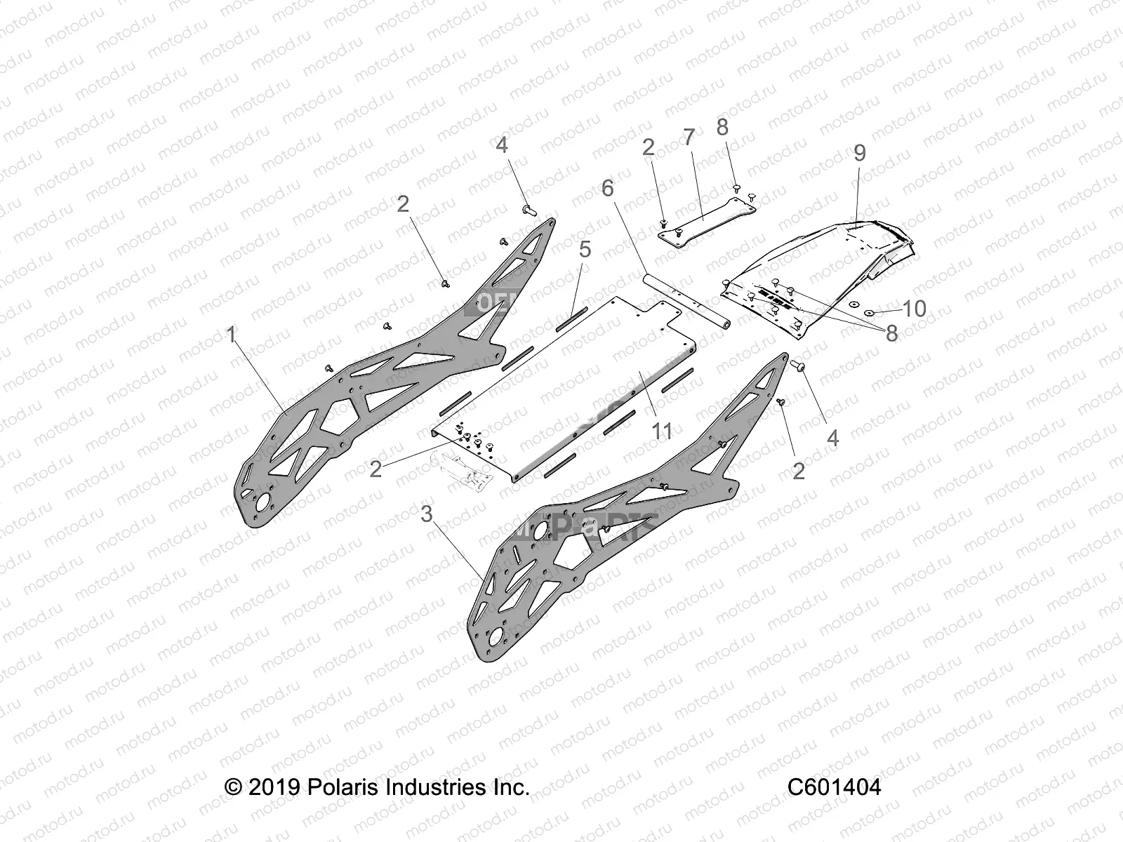 CHASSIS | CHASSIS, TUNNEL ASM. - J22FBLXXXA/FBRXXXA (C601404)