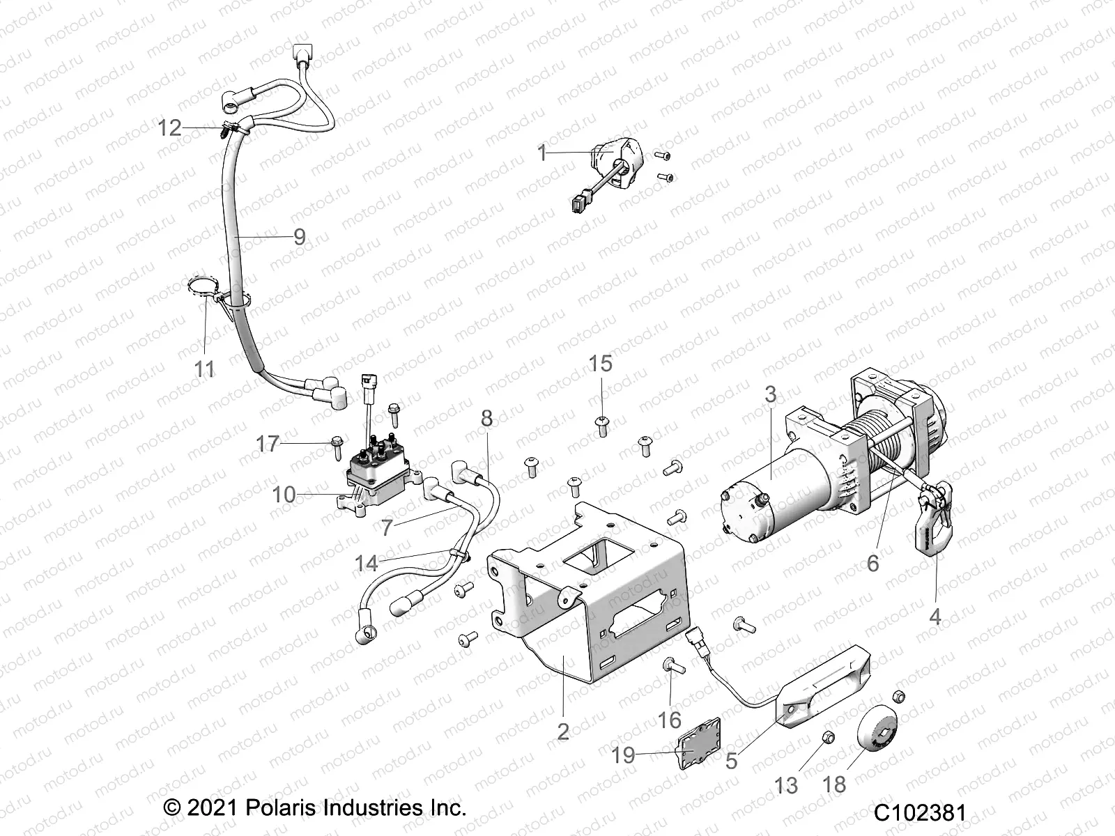 CHASSIS | CHASSIS, WINCH - A22SHR57AJ (C102381)