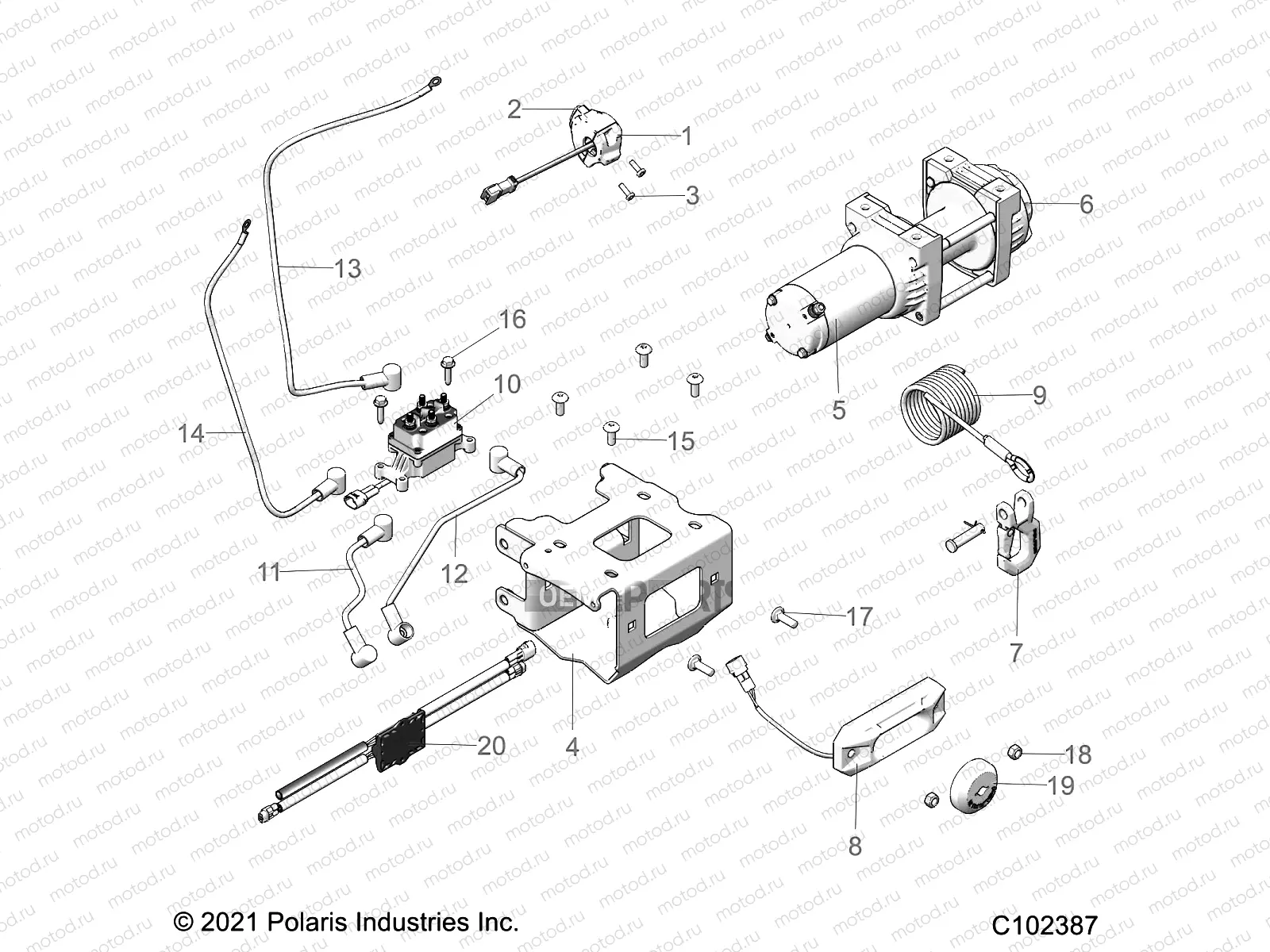 CHASSIS | CHASSIS, WINCH - A22SXR95AJ (C102387)