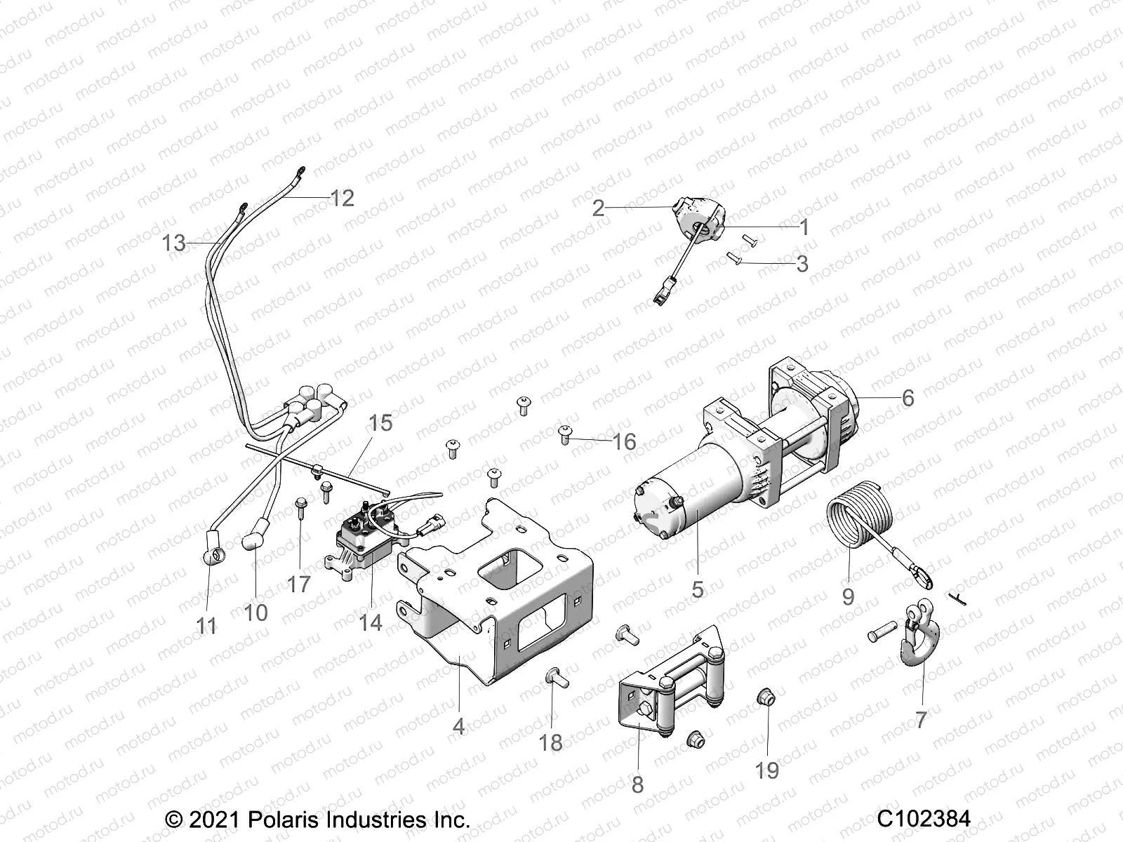 CHASSIS | CHASSIS, WINCH - A22SXZ95AK (C102384)