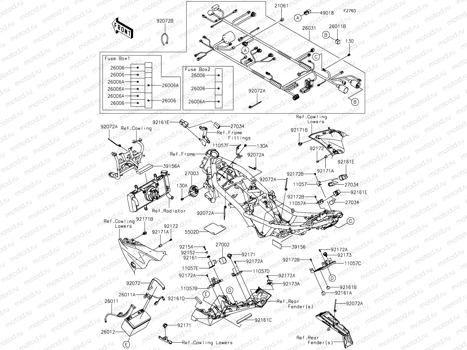 Chassis electrical equipment