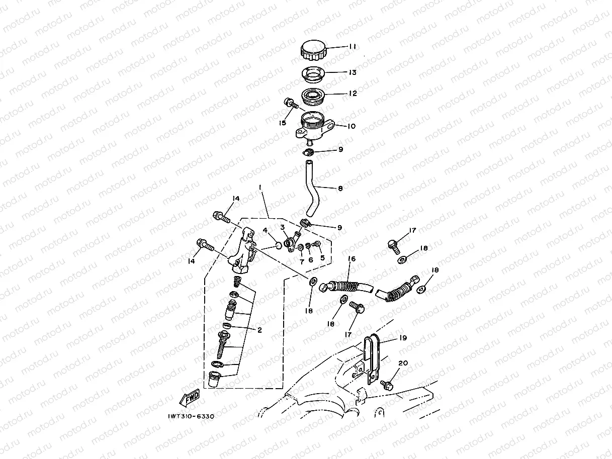 CILINDRO MAESTRO TRASERO