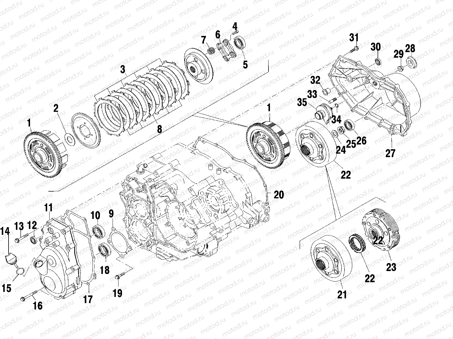 CLUTCH - A01CK32AA (4964086408D003) | CLUTCH - A01CK32AA (4964086408D003)
