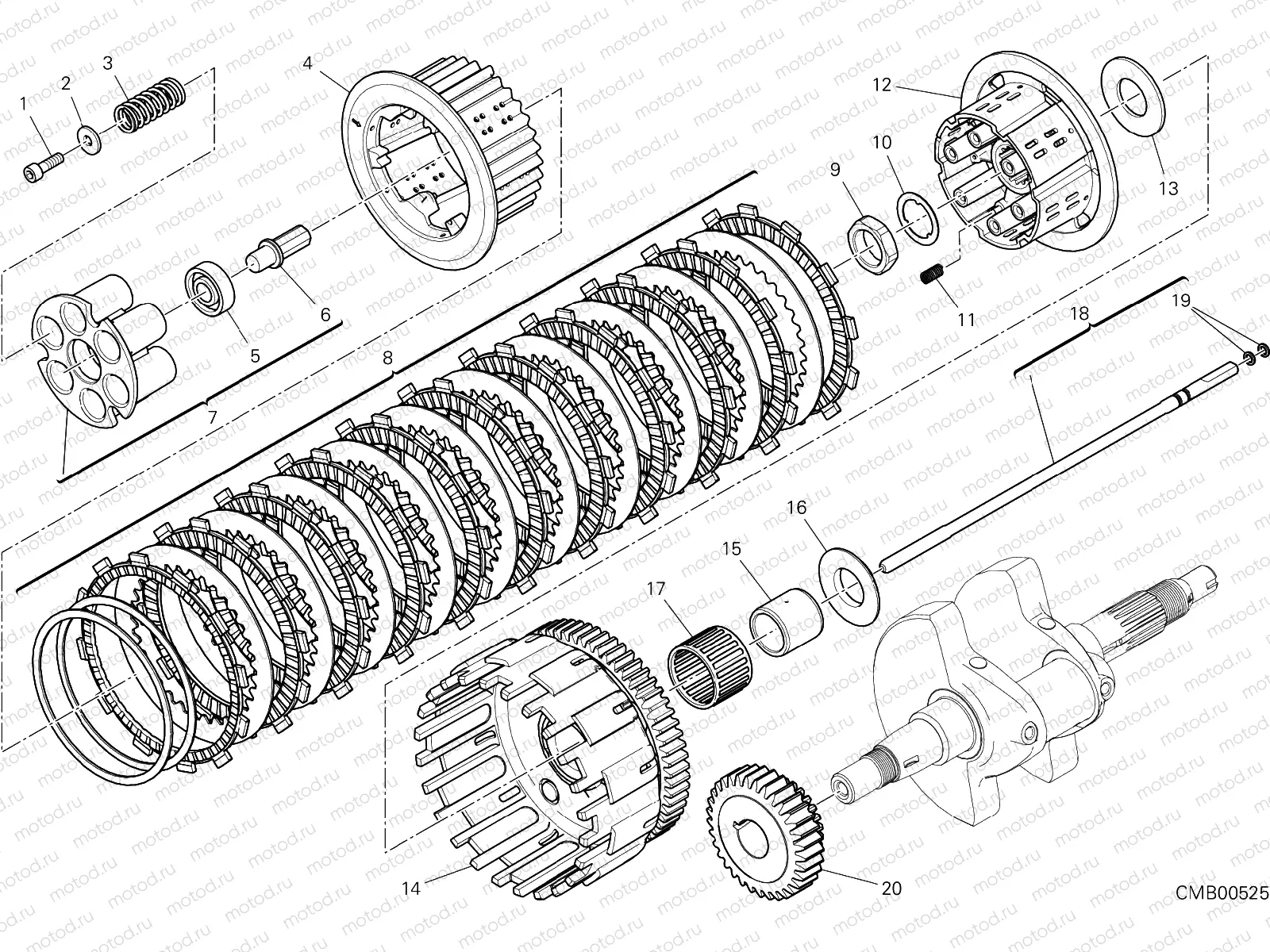 CLUTCH (APTC) [MOD:SCR800FH]
