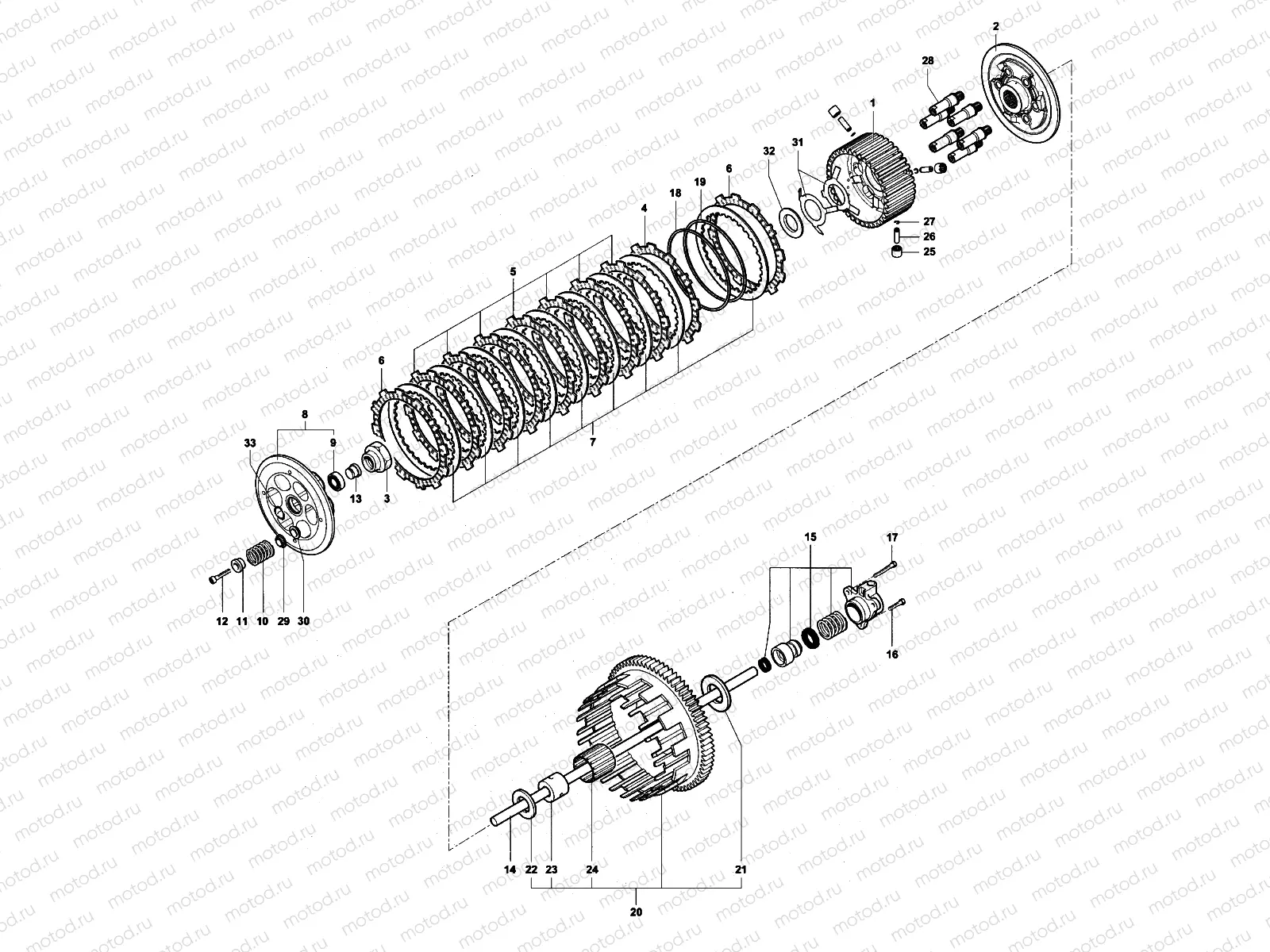 Clutch Assembly (1078RR)
