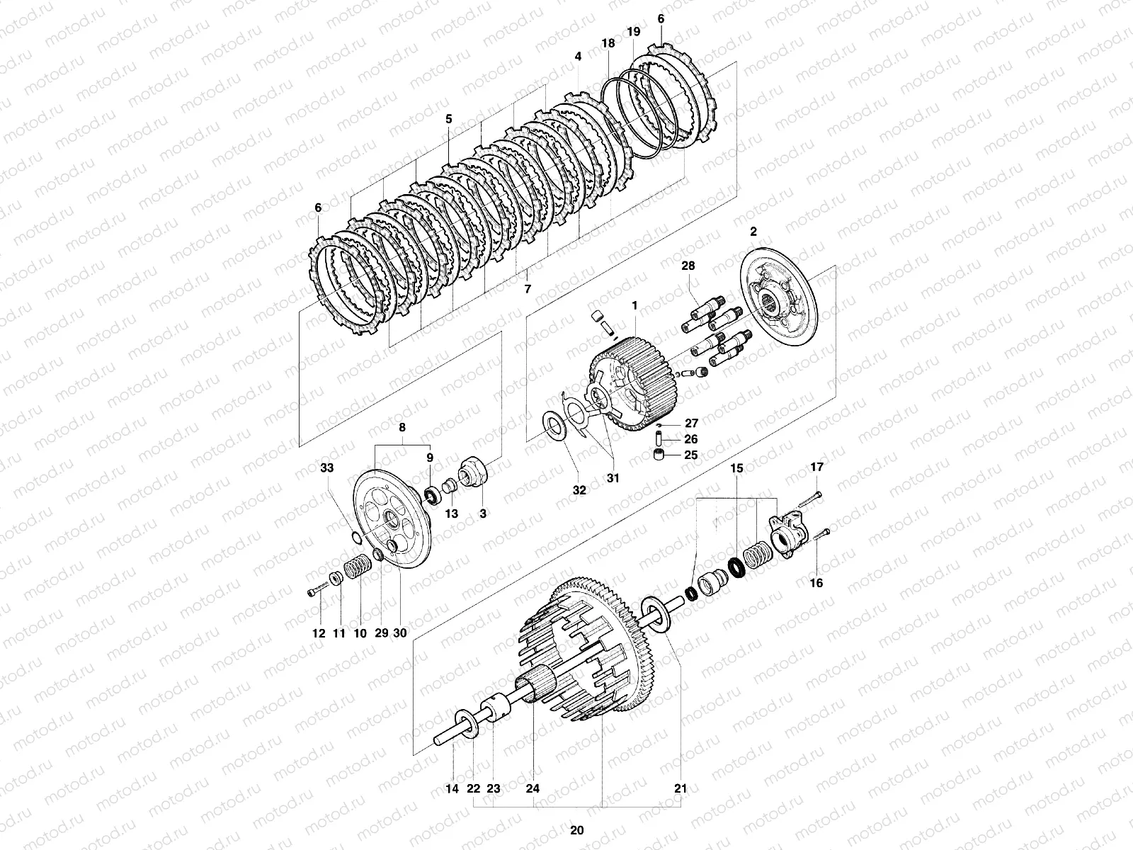 Clutch Assembly (1090RR)