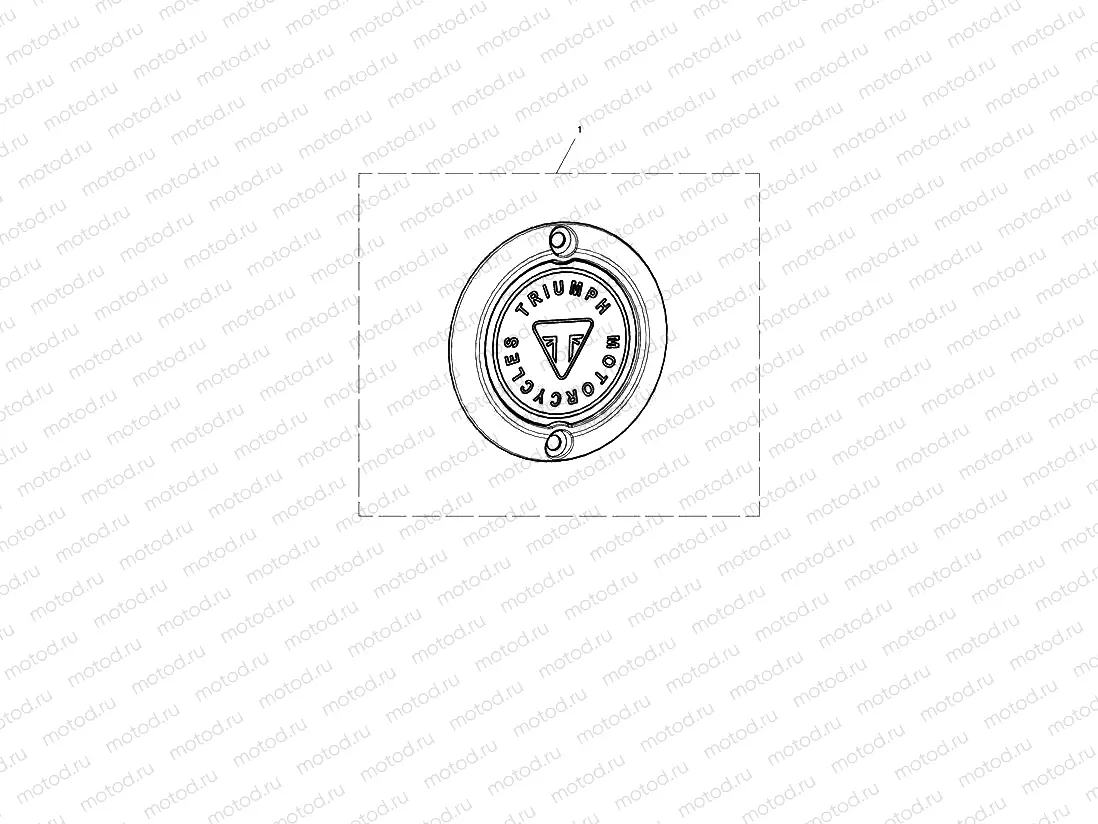 Clutch Badge, Chrome