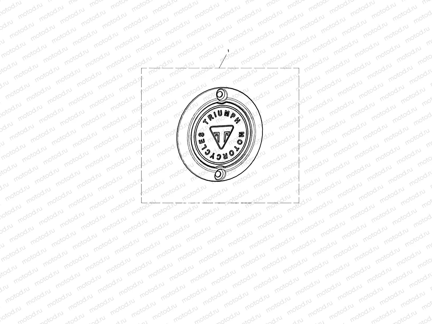 Clutch Badge, Chrome
