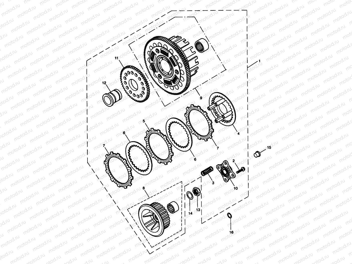 Clutch - Bonneville T100 Eng No
