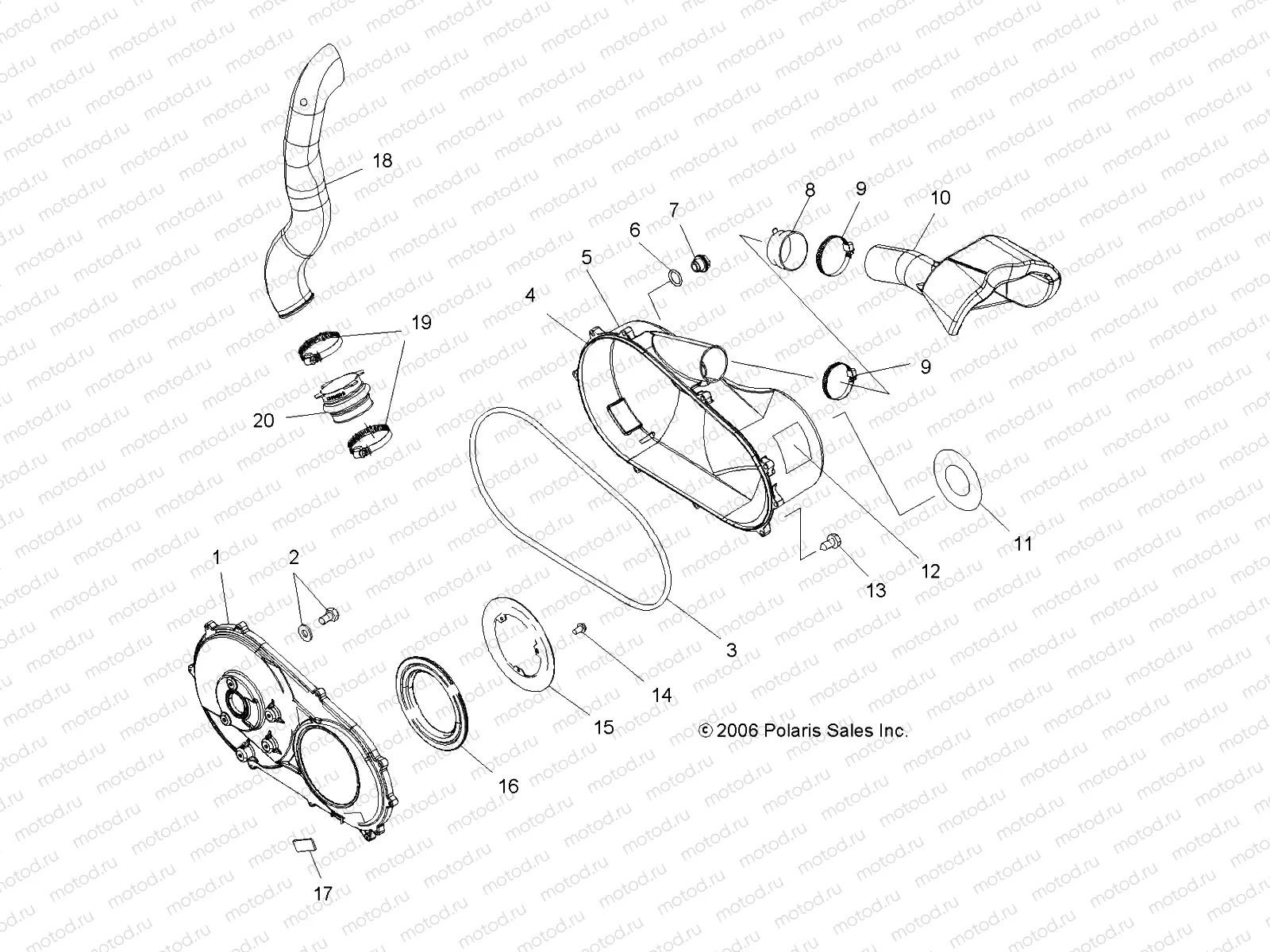CLUTCH | CLUTCH, COVER - A07MH68AX/AY/AZ (49ATVCLUTCHCVR07700)