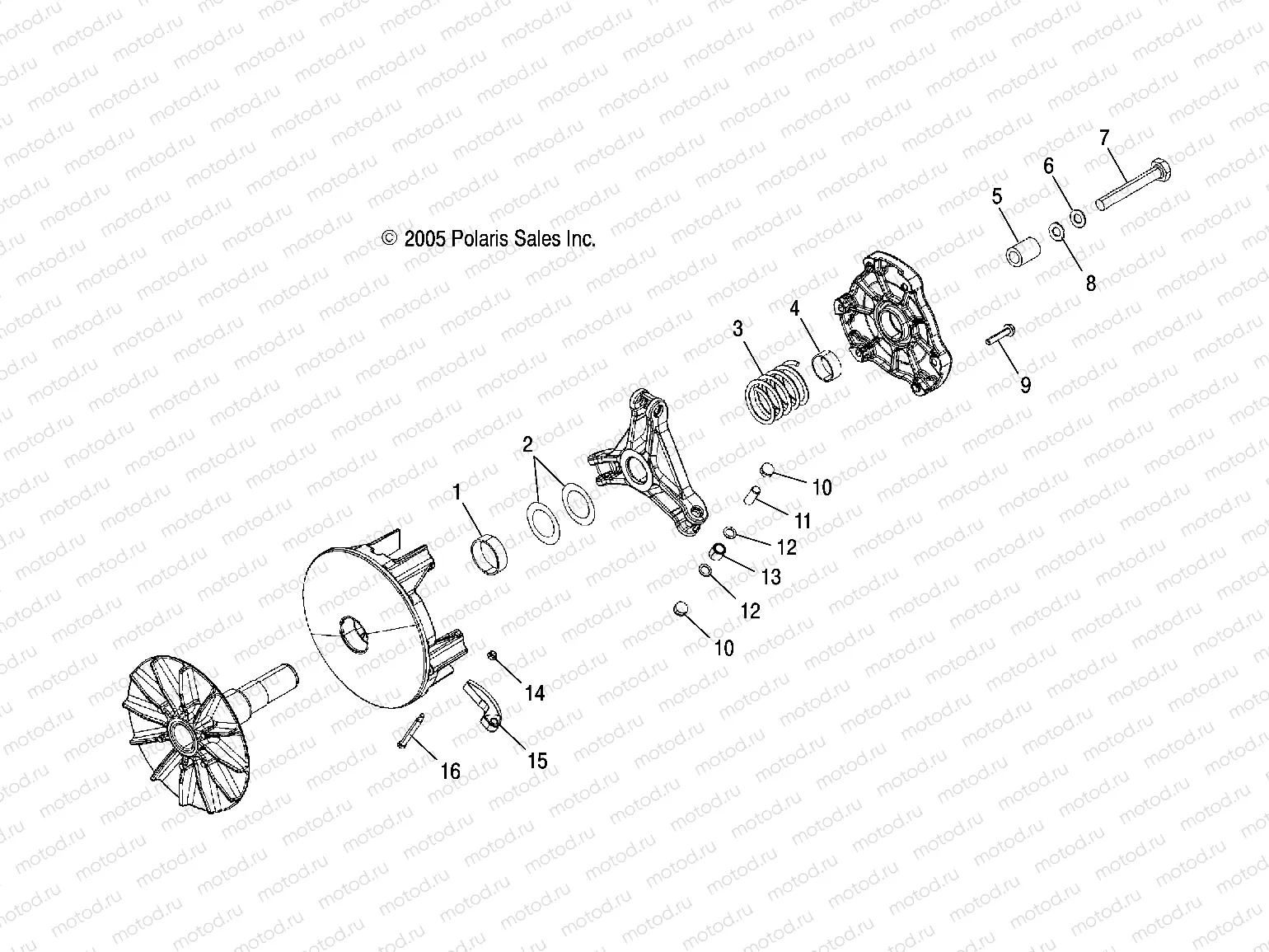 CLUTCH | CLUTCH, DRIVE - R07RH68AD/AG/AH/AK/AL/AO/AP/AW (4999202219920221C11)