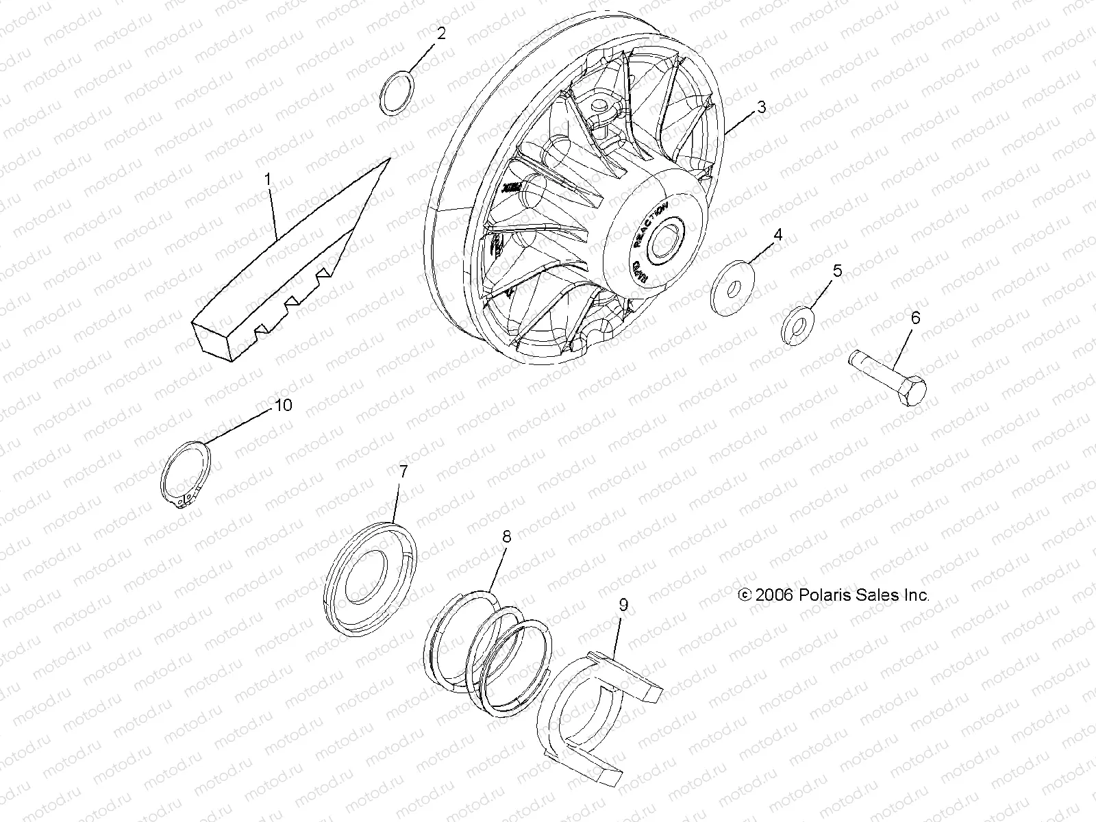 CLUTCH | CLUTCH, DRIVEN - R07RH68AD/AG/AH/AK/AL/AO/AP/AW (49RGRCLUTCHDVN077006X6)