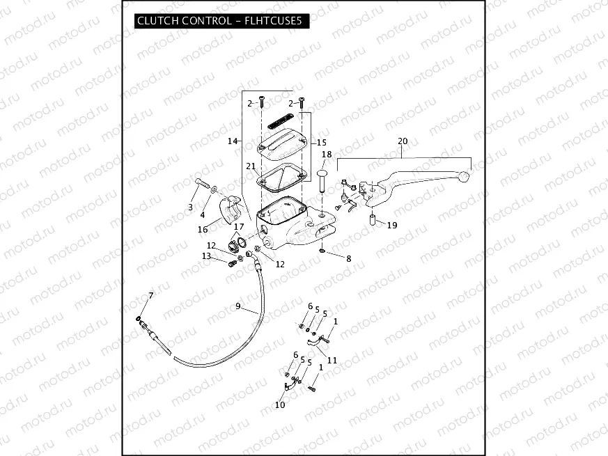CLUTCH CONTROL - FLHTCUSE5 (2 OF 2)