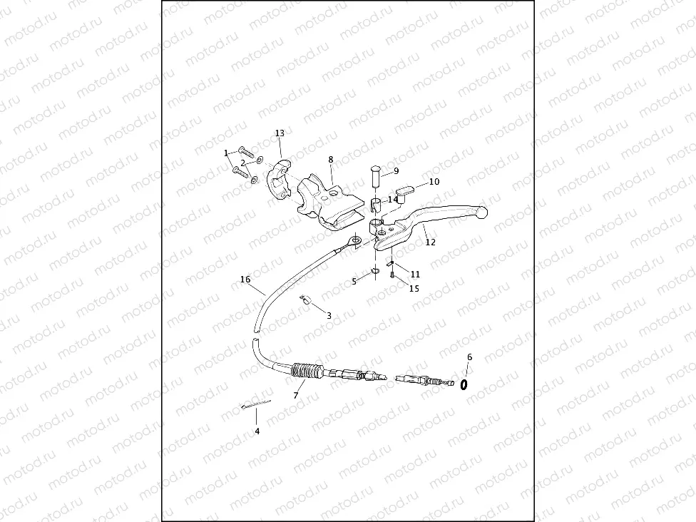 CLUTCH CONTROL (NON-FAIRING MODELS)