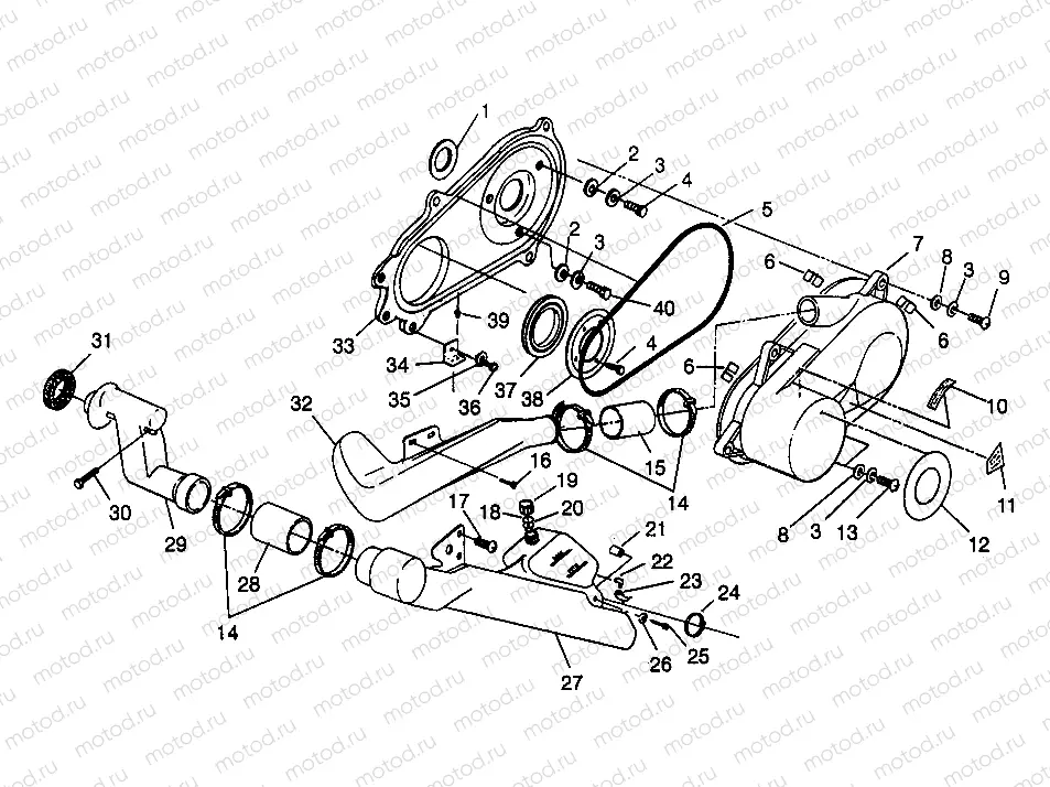 CLUTCH COVER 6X6 400L - W968740 and  6X6 400L Norwegian - N968740 (4935963596C009) | CLUTCH COVER 6X6 400L - W968740 and  6X6 400L Norwegian - N968740 (4935963596C009)