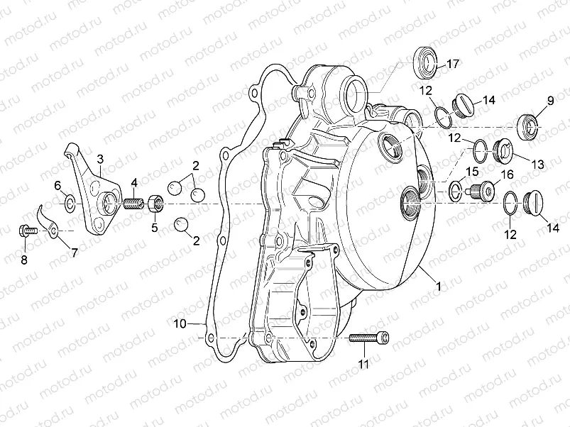 Clutch cover