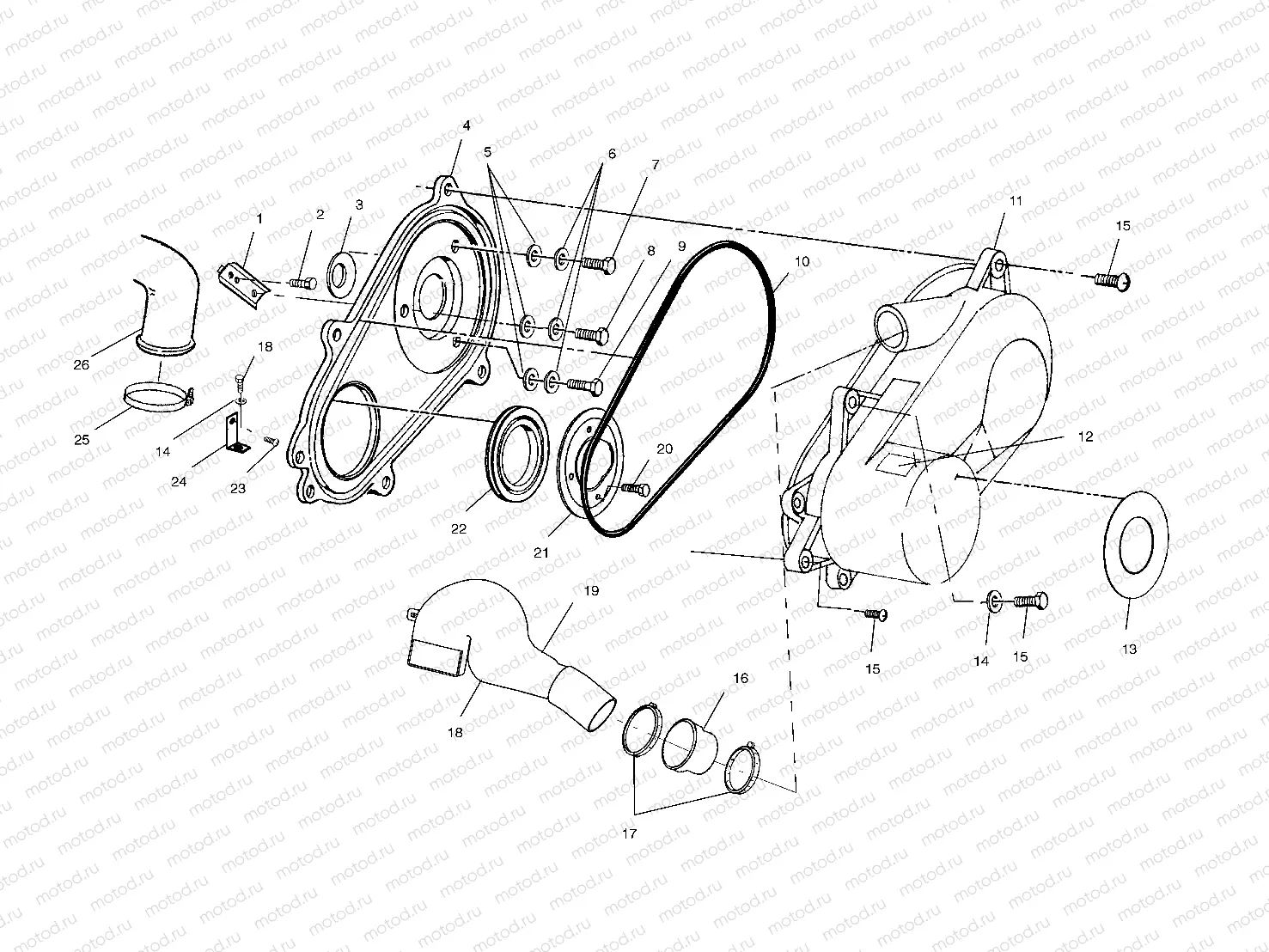CLUTCH COVER - A01CH50AA (4964466446C004) | CLUTCH COVER - A01CH50AA (4964466446C004)