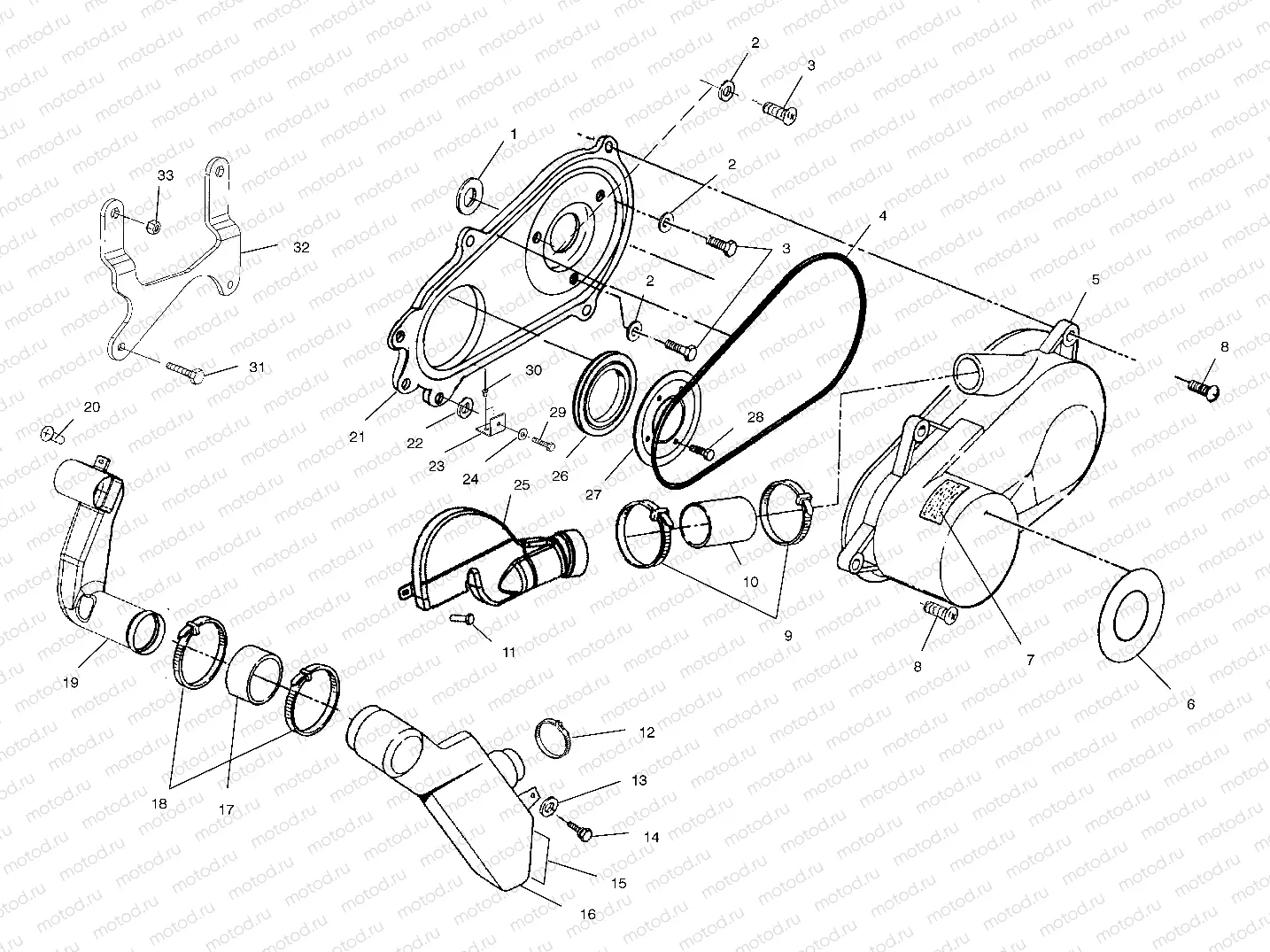CLUTCH COVER - A02BA25CA/CB/CD (4969896989C02) | CLUTCH COVER - A02BA25CA/CB/CD (4969896989C02)