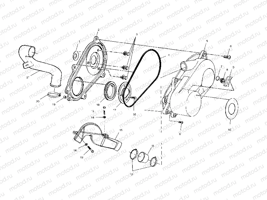 CLUTCH COVER - A02CD50AA/AB/FB (4970197019C07) | CLUTCH COVER - A02CD50AA/AB/FB (4970197019C07)