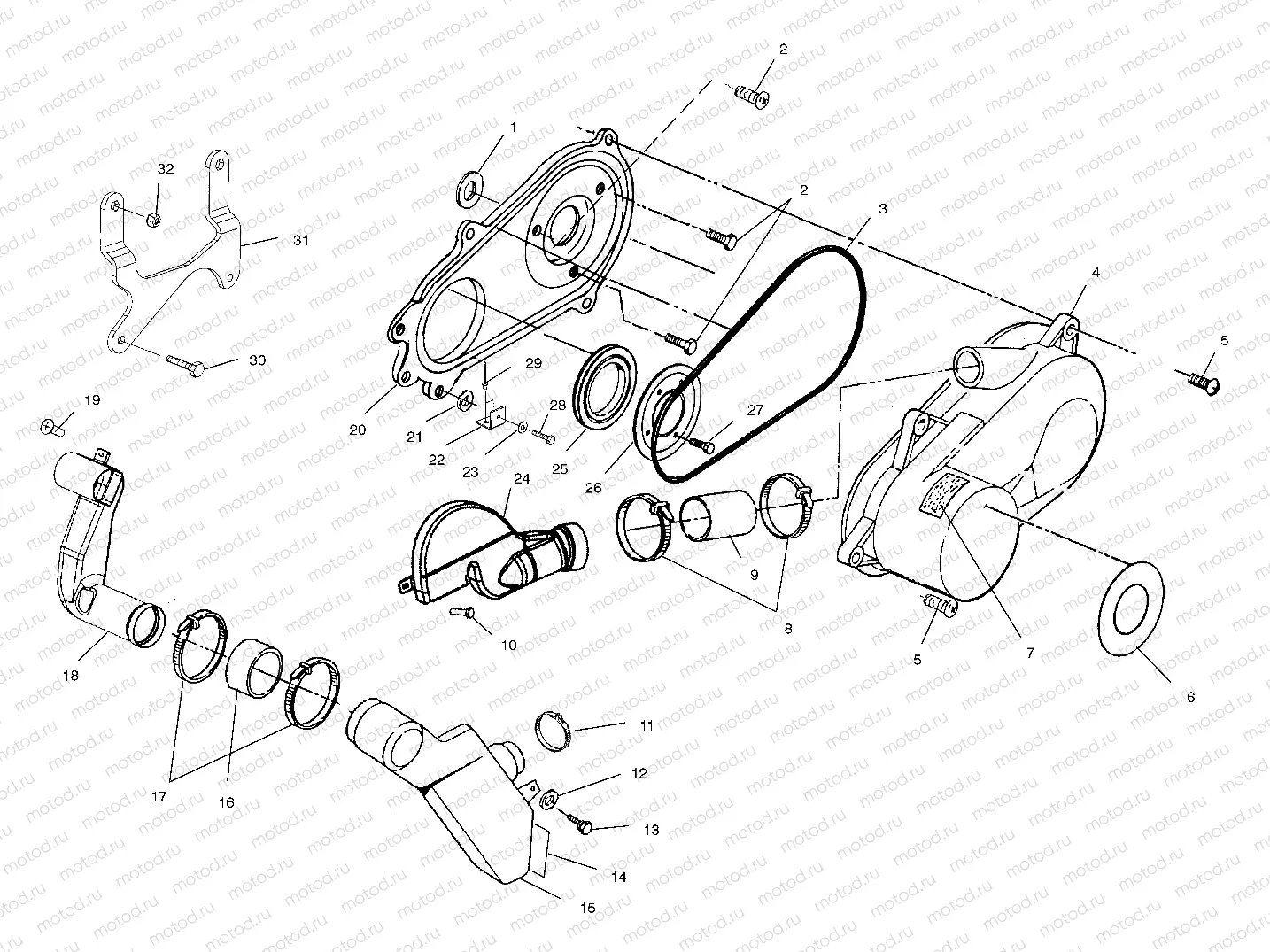 CLUTCH COVER - A02CG25CA (4969856985C05) | CLUTCH COVER - A02CG25CA (4969856985C05)