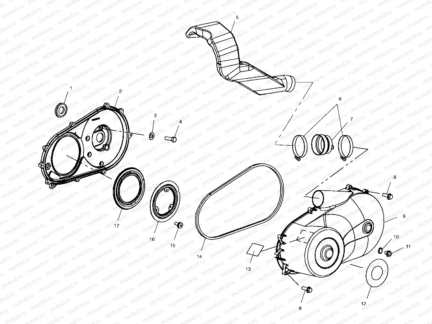 CLUTCH COVER - A02CH68AA/AB/AC/CA/CB (4966346634C03) | CLUTCH COVER - A02CH68AA/AB/AC/CA/CB (4966346634C03)