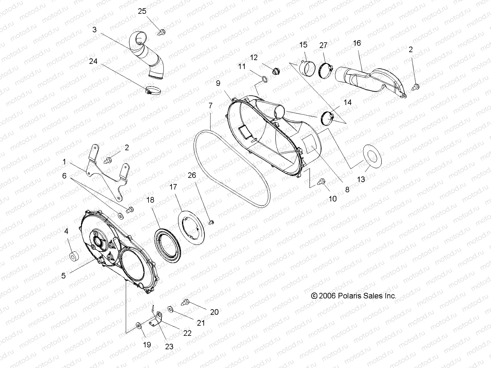 CLUTCH COVER - A07BA50FA (49ATVCLUTCHCVR07SCRMIN) | CLUTCH COVER - A07BA50FA (49ATVCLUTCHCVR07SCRMIN)