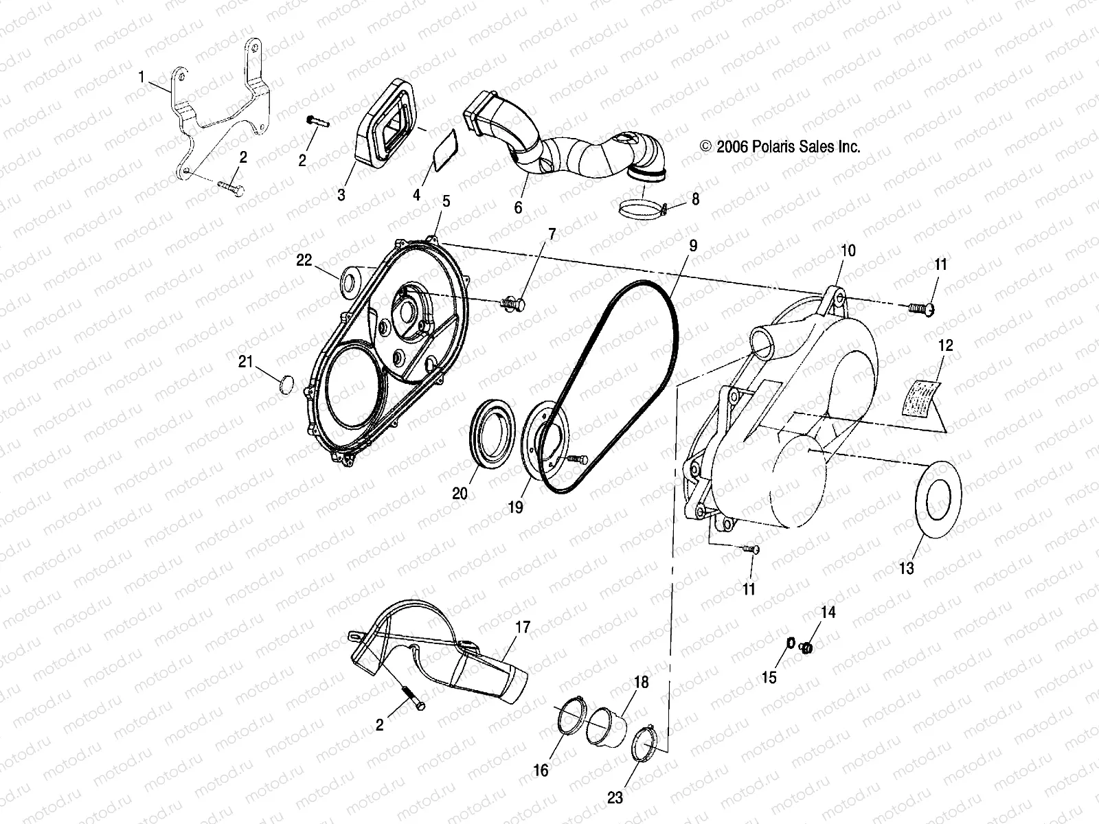 CLUTCH COVER - A07CA32AA (49ATVCLUTCHCVRBOSS) | CLUTCH COVER - A07CA32AA (49ATVCLUTCHCVRBOSS)