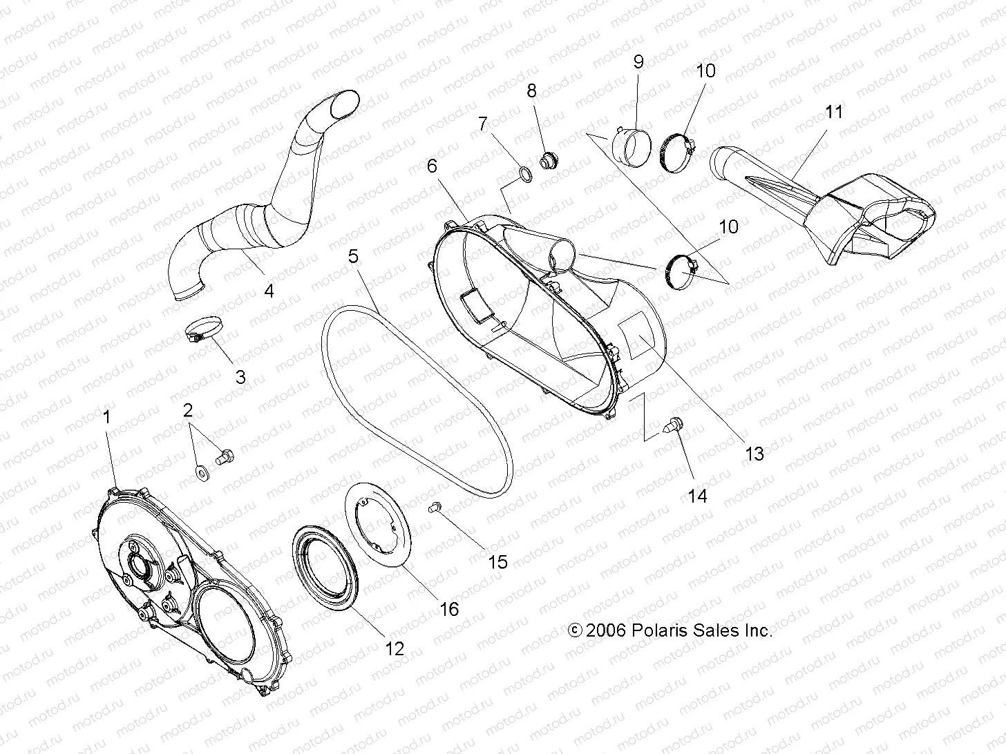 CLUTCH COVER - A07TH50EA (49ATVCLUTCHCVRX2500EFI) | CLUTCH COVER - A07TH50EA (49ATVCLUTCHCVRX2500EFI)