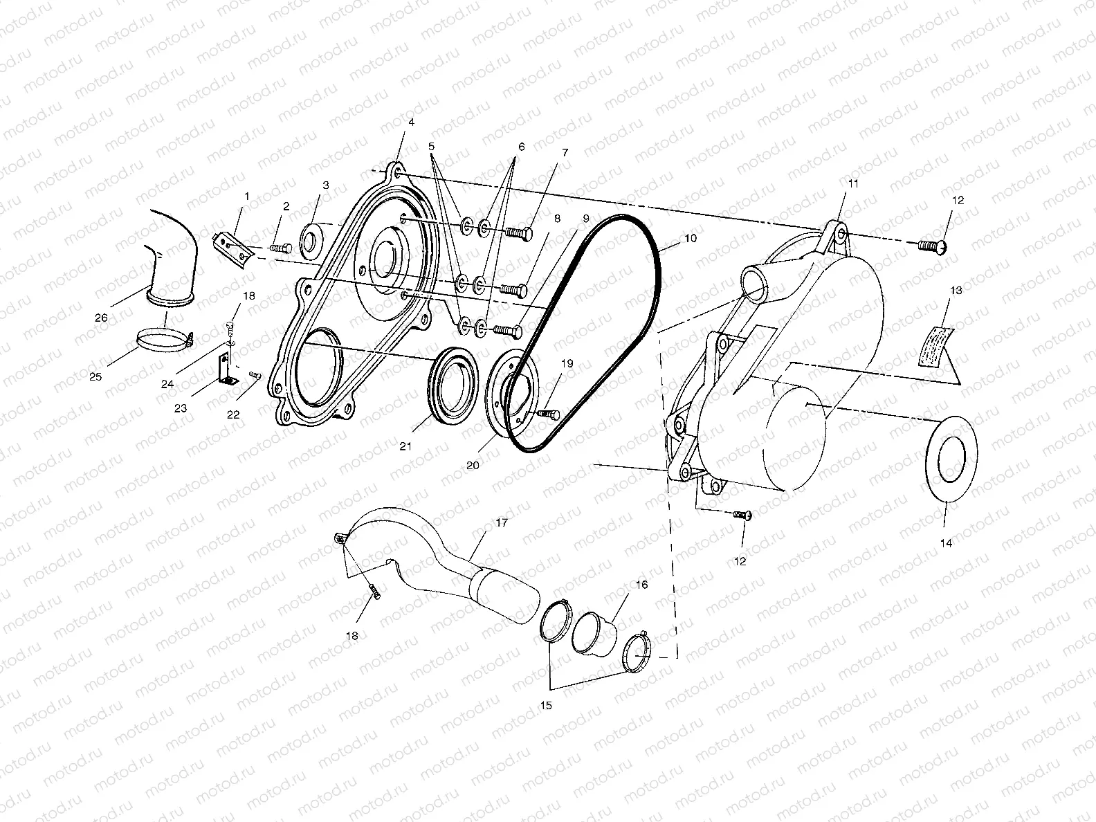 CLUTCH COVER - A10CH46CA (4964376437C002) | CLUTCH COVER - A10CH46CA (4964376437C002)