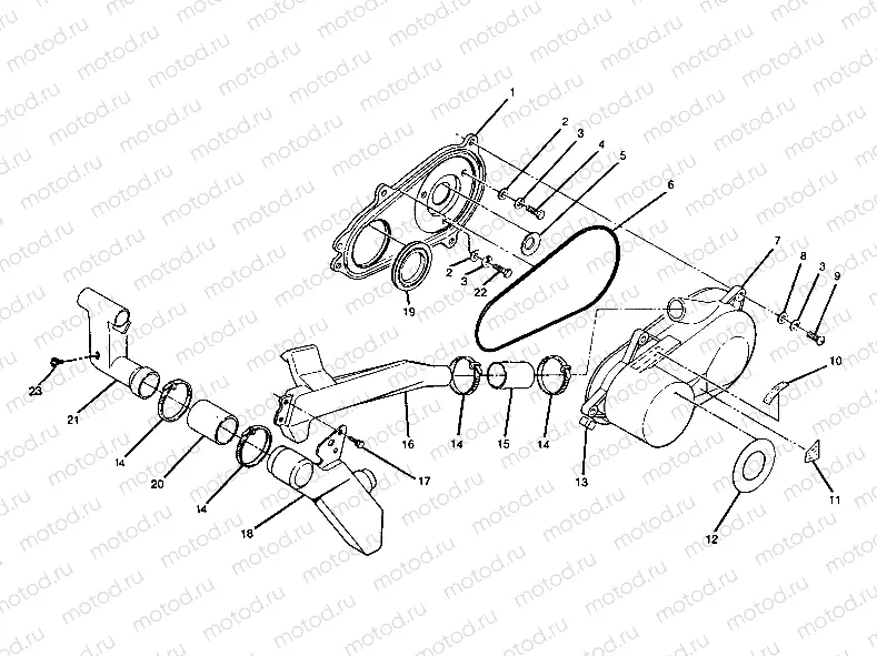 CLUTCH COVER ASSEMBLY 250 2X4 - Update (4919781978020A) | CLUTCH COVER ASSEMBLY 250 2X4 - Update (4919781978020A)