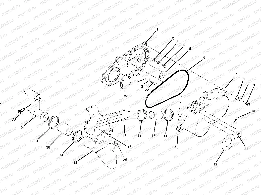 CLUTCH COVER ASSEMBLY 250 4x4 / W928127 (4922872287B006) | CLUTCH COVER ASSEMBLY 250 4x4 / W928127 (4922872287B006)