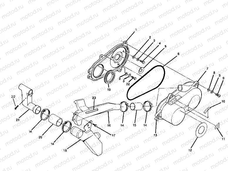 CLUTCH COVER ASSEMBLY 250 6x6 / W928727 (4922842284026A) | CLUTCH COVER ASSEMBLY 250 6x6 / W928727 (4922842284026A)