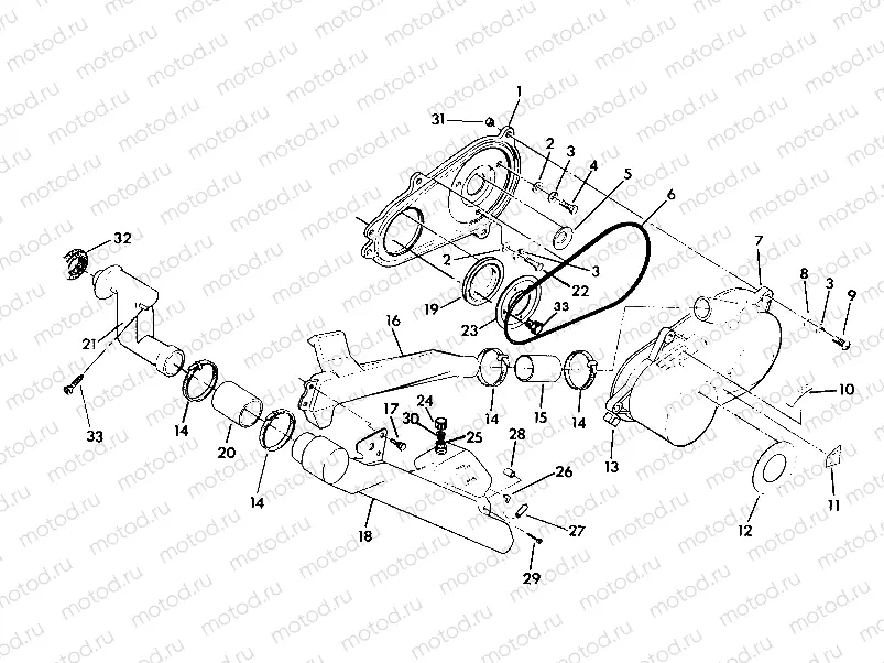CLUTCH COVER ASSEMBLY 350 2X4 - Update (4919821982022A) | CLUTCH COVER ASSEMBLY 350 2X4 - Update (4919821982022A)