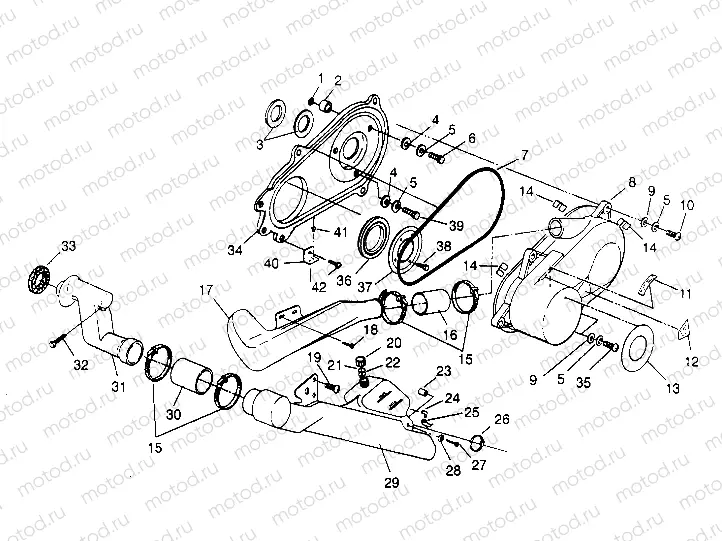 CLUTCH COVER ASSEMBLY 6x6 400L | CLUTCH COVER ASSEMBLY 6x6 400L, U.S. W 958740, SWEDISH S958740 and NORWEGIA (4930273027C009)