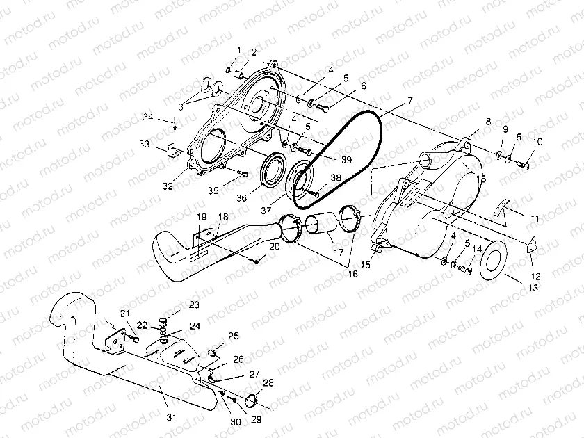 CLUTCH COVER ASSEMBLY Scrambler W957840 (4927252725C006) | CLUTCH COVER ASSEMBLY Scrambler W957840 (4927252725C006)
