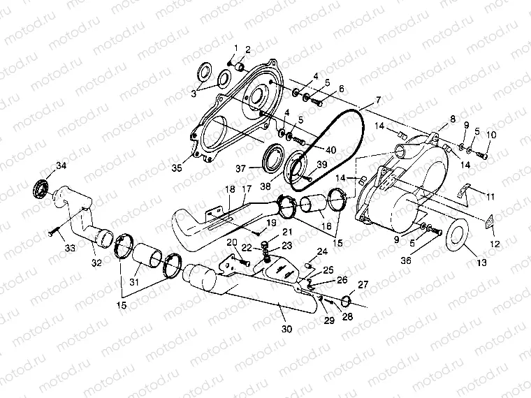 CLUTCH COVER ASSEMBLY Sport 400L W948540 (4927232723B012) | CLUTCH COVER ASSEMBLY Sport 400L W948540 (4927232723B012)