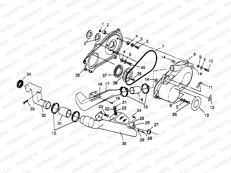 CLUTCH COVER ASSEMBLY Sport 400L W958540 (4930133013B013) | CLUTCH COVER ASSEMBLY Sport 400L W958540 (4930133013B013)
