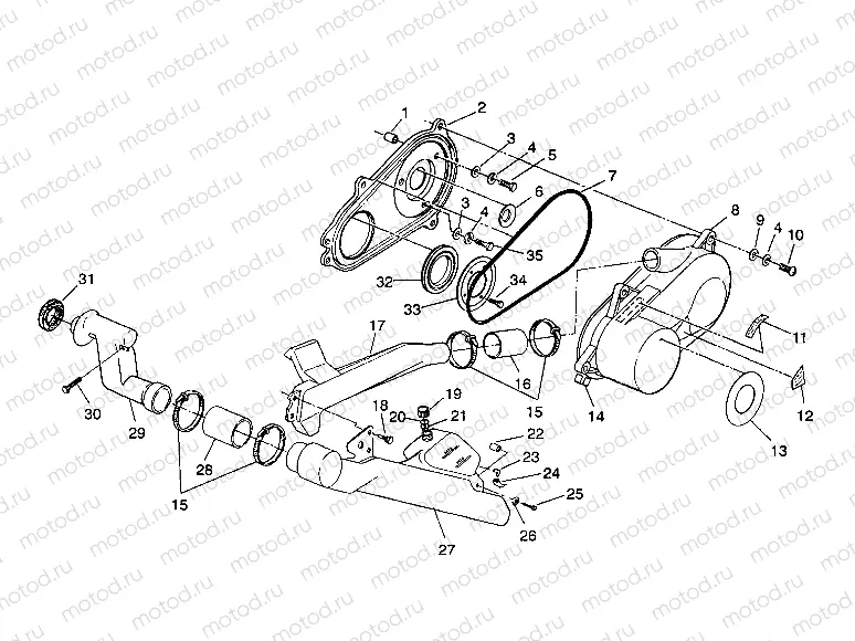 CLUTCH COVER ASSEMBLY Sportsman 4X4 / W938039 (4926382638024A) | CLUTCH COVER ASSEMBLY Sportsman 4X4 / W938039 (4926382638024A)