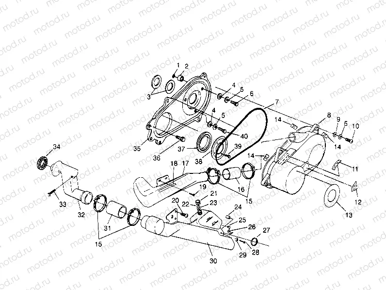CLUTCH COVER ASSEMBLY Sportsman 4x4 W958040 (4930403040C007) | CLUTCH COVER ASSEMBLY Sportsman 4x4 W958040 (4930403040C007)
