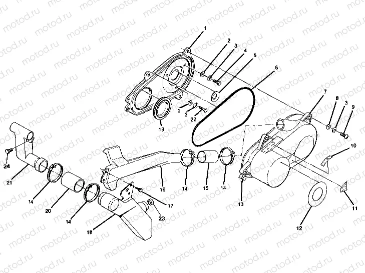 CLUTCH COVER ASSEMBLY Trail Boss / W928527 (4922892289020A) | CLUTCH COVER ASSEMBLY Trail Boss / W928527 (4922892289020A)