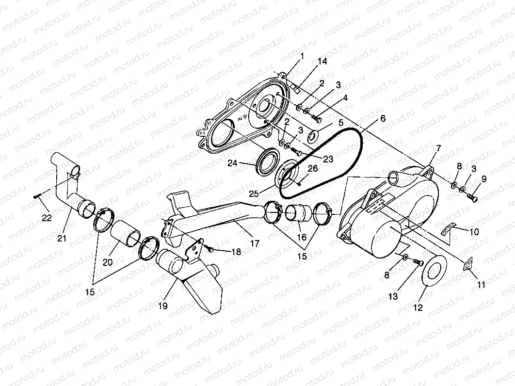 CLUTCH COVER ASSEMBLY Trail Boss W958527 (4930323032B012) | CLUTCH COVER ASSEMBLY Trail Boss W958527 (4930323032B012)