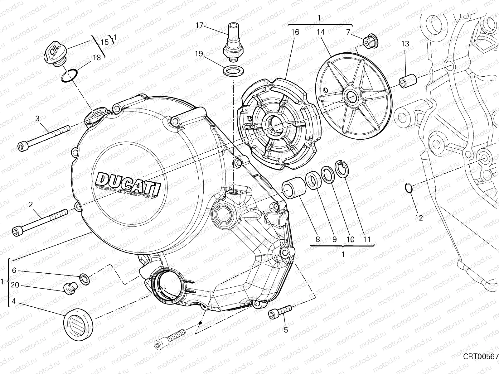 CLUTCH COVER [MOD:F848]