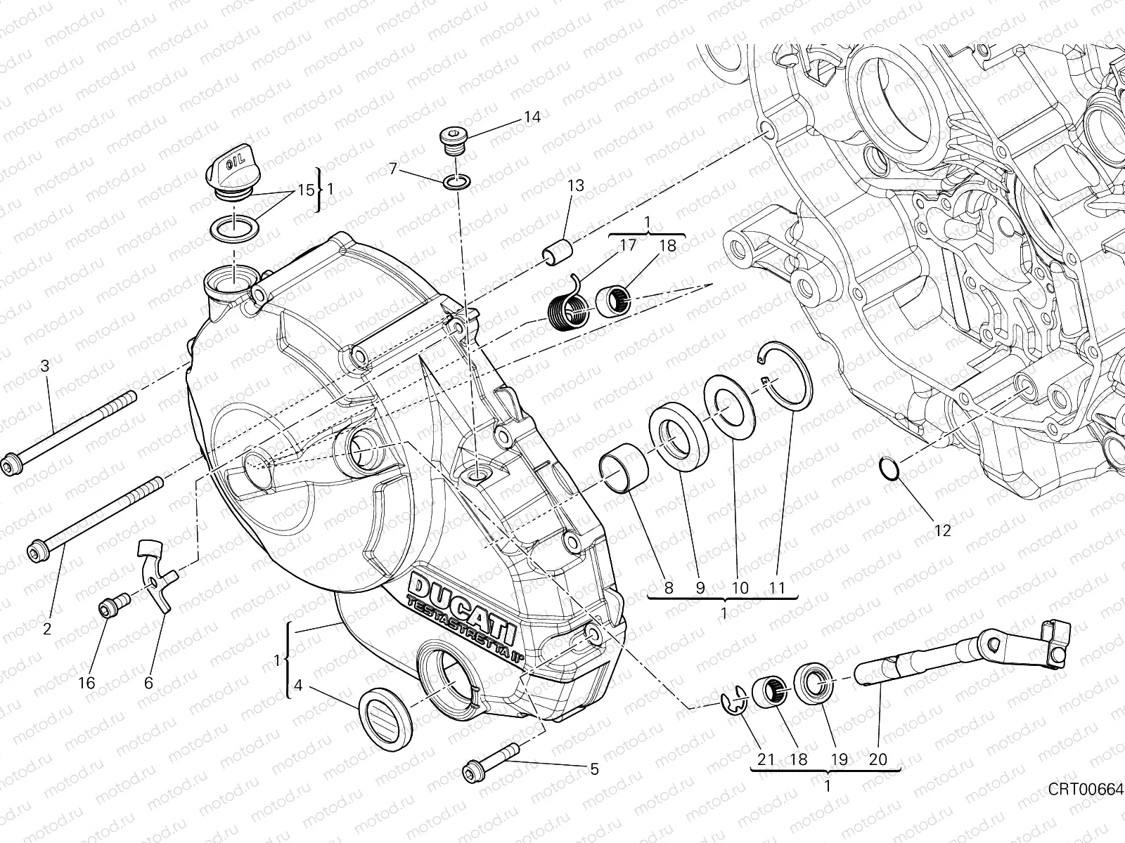 CLUTCH COVER [MOD:HYM-SP;XST:AUS,EUR,FRA,JAP]