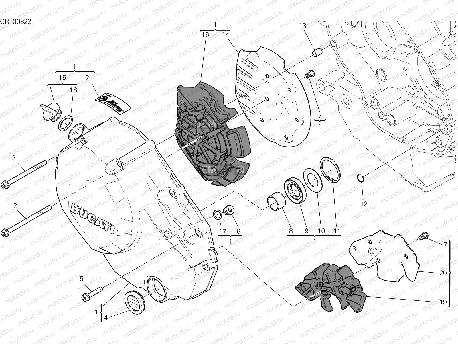 CLUTCH COVER [MOD:M1200S25]